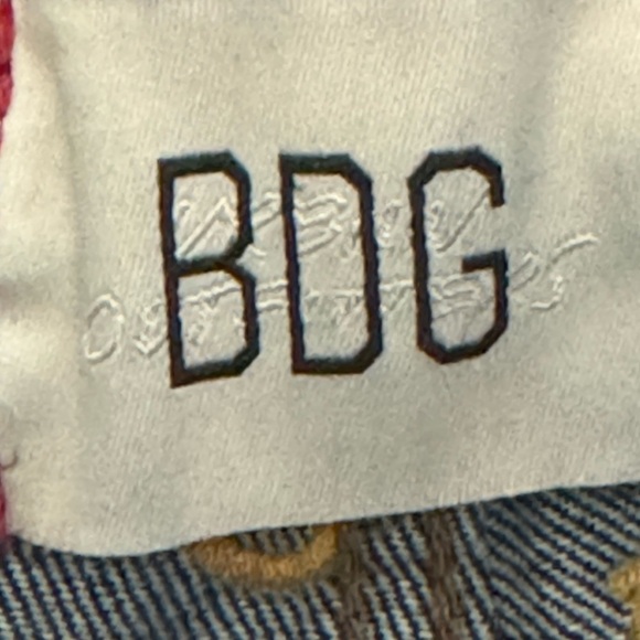 BDG High Waisted Cowboy Horseshoe Denim Jeans size 26 Urban Outfitters Concert - Picture 12 of 14